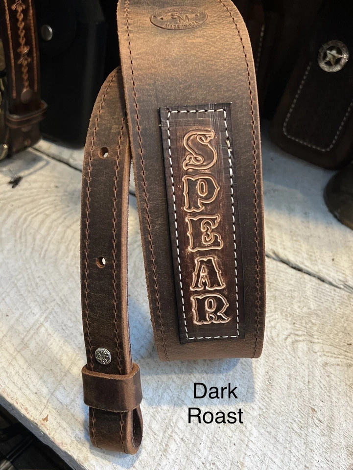 Buffalo Leather Rifle Sling - Handmade Strap - Personalized - Made in USA - Image 2 of 4