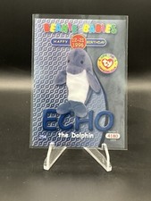 1999 TY Inc Beanie Baby Card Series 2 #4180 Echo The Dolphin #254 (Blue)