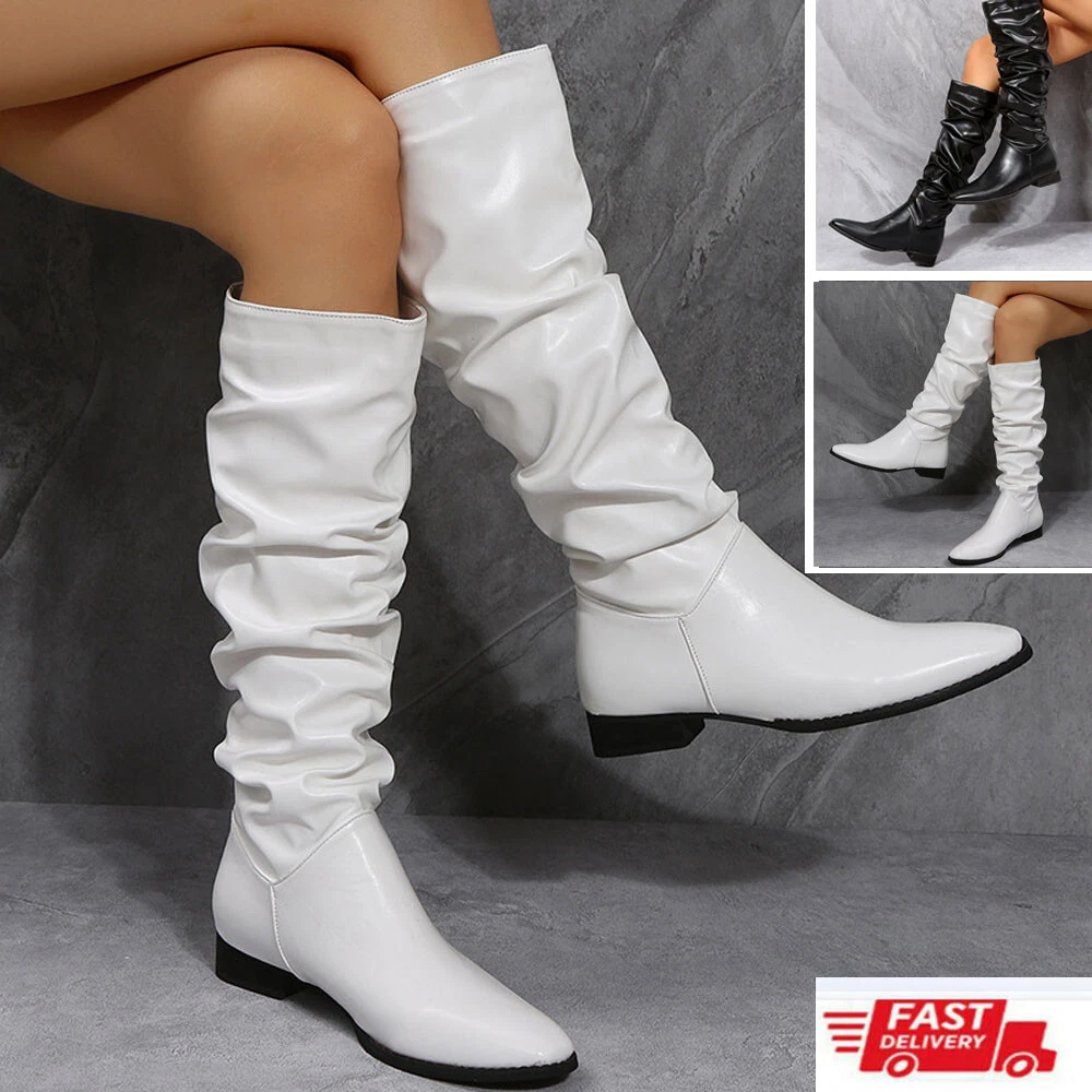 No heel womens sales boots