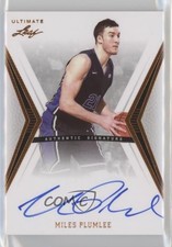 2012 Leaf Ultimate Base Auto Miles Plumlee #BA-MP1 Auto 0s3
