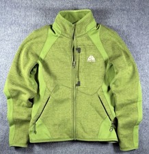 Nike ACG Jacket Kids Medium Green Sphere Long Sleeve Full Zip Thermal Coat