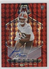 2024 Panini Mosaic Rookies Red Mosaic Prizm Auto 18/199 Jamari Thrash #394 16wc