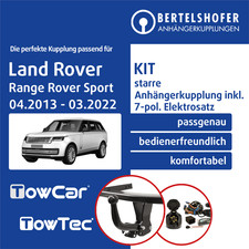 Für LAND ROVER Range Rover Sport II Typ L494 13- AHK starr +7pol sp. E-Satz TOP