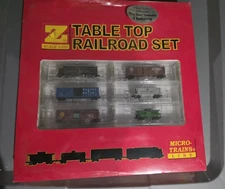 Micro-Trains Line Z Scale Table Top Railroad Set (New & Sealed)