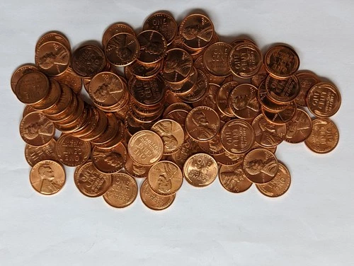 2   1956 D   Wheat Penny Rolls- High Grade Uncirculated Red----* Free Shipping *