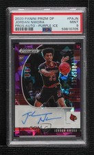 2020-21 Prizm Draft Picks Prospect Purple Ice 63/99 Jordan Nwora PSA 9 Auto 17hq