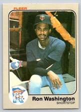 1983 Fleer - Ron Washington #626 (RC) - *Near Mint-Mint*