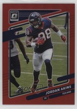 2021 Panini Donruss Optic Red Prizm 47/99 Jordan Akins #103 3hd