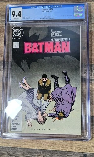 BATMAN #404 DC 1987 CGC Graded 9.4 FRANK MILLER  YEAR ONE White Pages