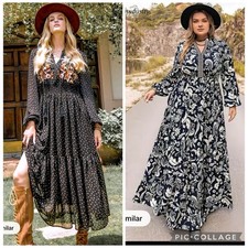 Log of 2 Rusty Dusty bohemian dresses plus size 4X