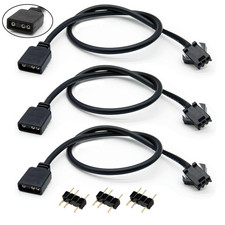 ARGB Female Cable, 1-To-1 ARGB Extension Cable, 5V 3-Pin Digital Addressable RGB