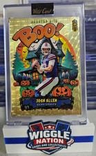 2025 Wild Card Haunted Hits BOO! TRUE 1/1 Gold Vinyl Josh Allen 