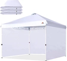 Sidewall for 12X12Ft Canopy Frame, 3 Pack Sunwalls Only,(White)