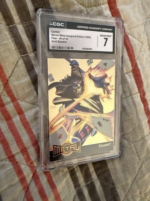 1995 Marvel Metal GOLD BLASTER Lot - Hulk & Gambit CGC Graded