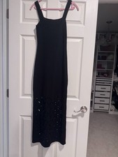 Cupshe Black Cutout Midi Dress NWT Sleeveless Bodycon Fit Size M