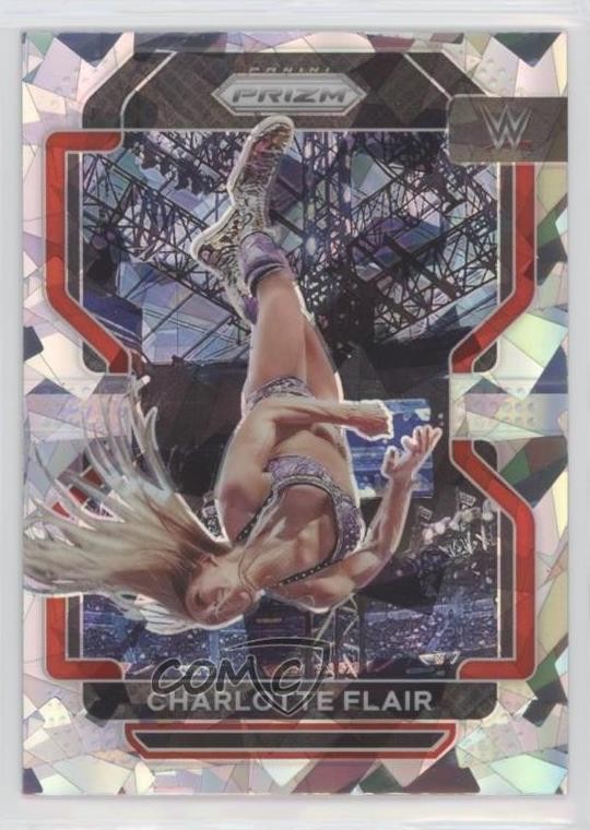 2022 Panini Prizm WWE Ice Prizm Charlotte Flair #180 0b11