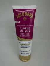 Collagen Body & Face Serum Lotion – Gold Bond Plumping Moisturizer, 8oz Cherry