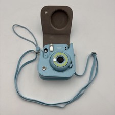 Fujifilm Instax Mini 11 Instant Film Camera  Case Sky Blue TESTED  WORKING