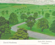 DAVID HOCKNEY Green Valley 19.5" x 24" Offset Lithograph 2008 Pop Art Green, Gra