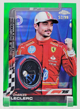 2025 Topps Chrome Formula 1 F1 Charles Leclerc Green RayWave /99 #118 Ferrari