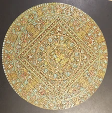 Springbok Vintage 1972 Circular Jigsaw Puzzle Nepalese Mandala  500 Piece