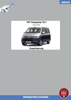 VW Transporter T6.1 (19>) Reparaturanleitung Zusatzheizung / Standheizung PDF