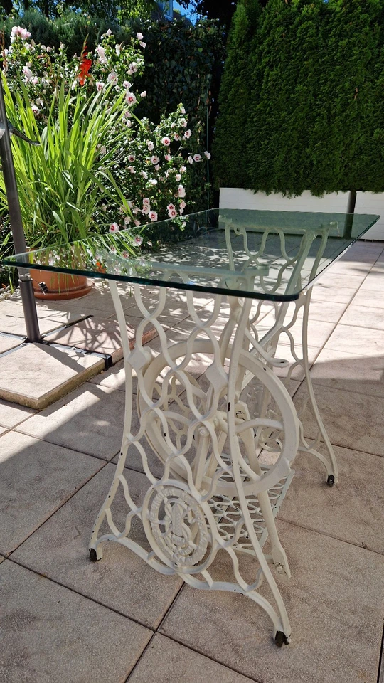 Glasplatte 80x45 cm Ecken gerundet Glastisch Abstelltisch