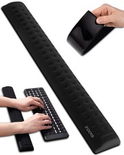 i-Rocks Memory Foam Keyboard Wrist Rest - Pain-Reducing, Non-Slip Rubber Base...