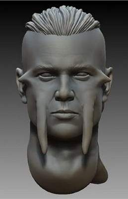 Sith Pure Blood Male Star Wars 1:12 scale custom unpainted Head 6'' Action Figure