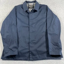 Barbour Short Rokig Waterproof Jacket Mens Large Blue Breathable Outdoors Tartan