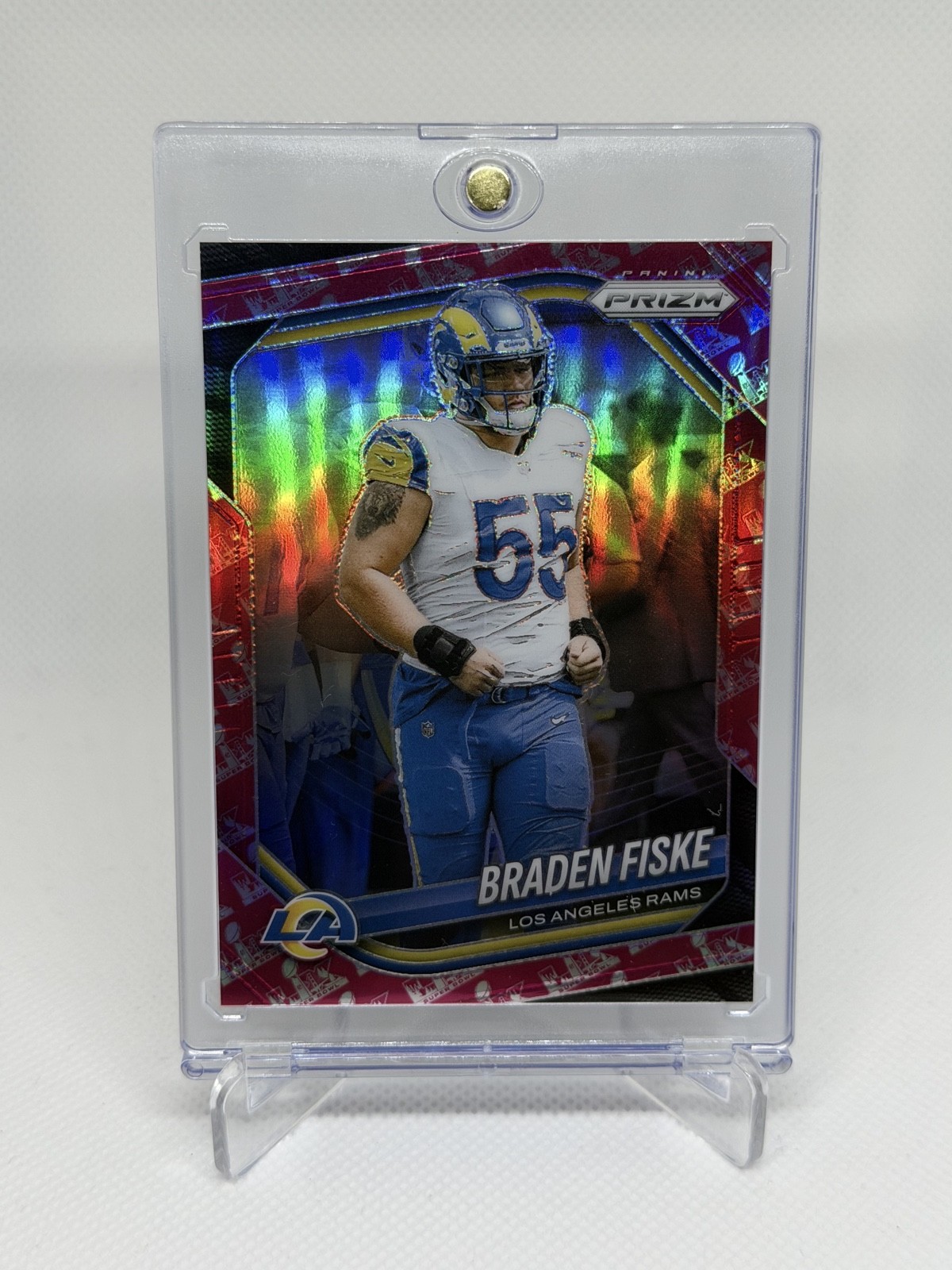 2025 Panini Prizm - Braden Fiske #144 Super Bowl LX Prizm /60