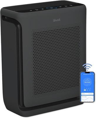 Air Purifier Large Room 1875 Sq Ft HEPA Sleep Mode Black Vital 200S-P LEVOIT