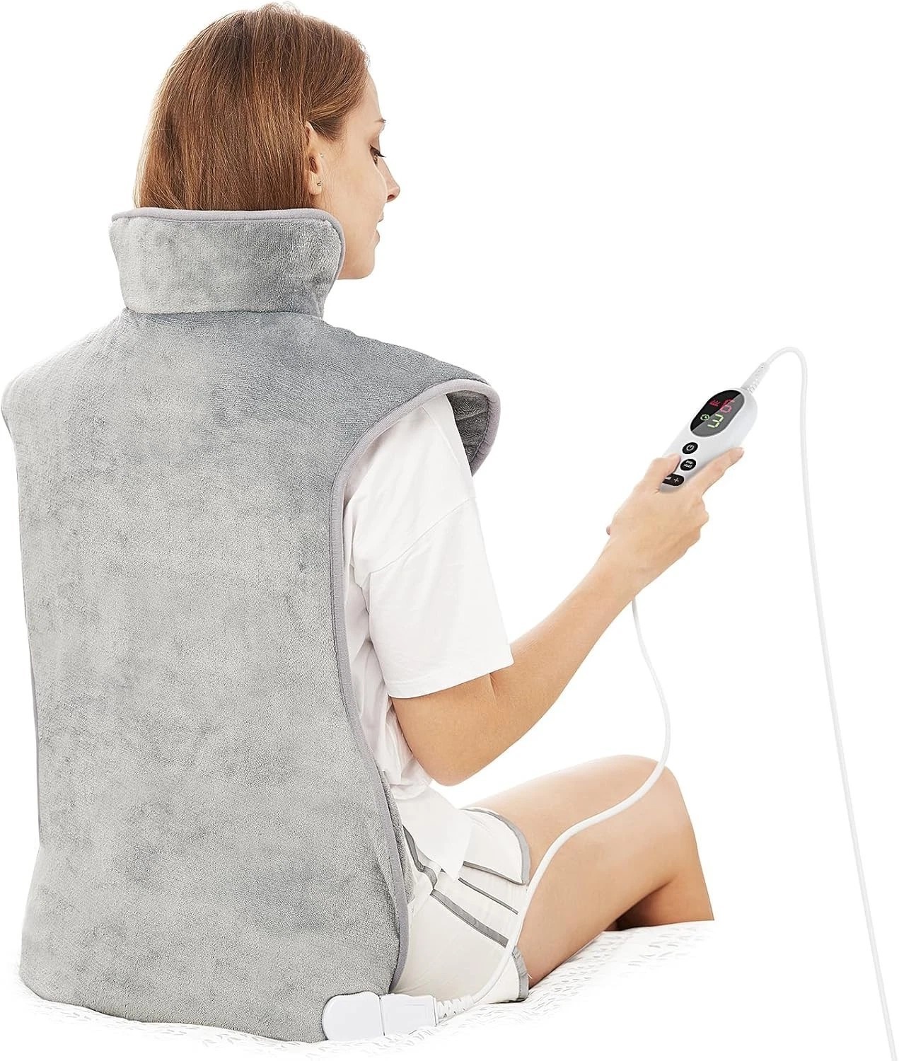 Mia&Coco Electric Heated Pad For Back Neck and Shoulder Pain Relief Hot Therapy