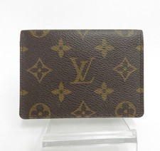Auth LOUIS VUITTON Monogram Porte 2 Cartes Vertical Card Case Wallet S 53030