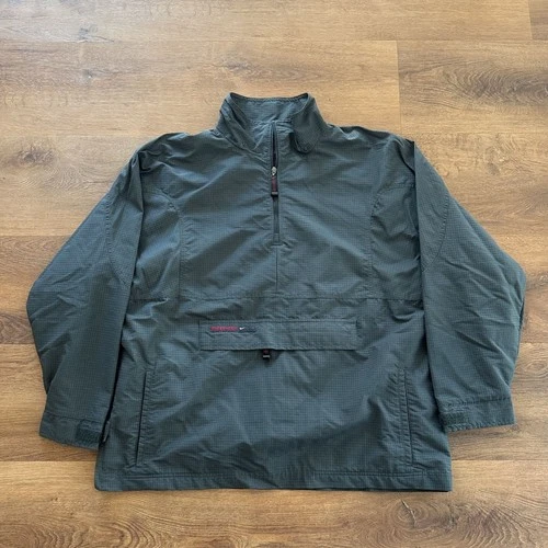 Nike Tech Windbreaker Jacket XL Dark Gray Ripstop Anorak - product listing photo