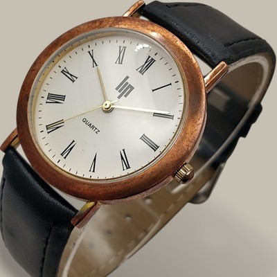 Lip Classics 33mm 2000s Aspect Cuivré Quartz Herren Vintage Uhr voll funktionsfähig