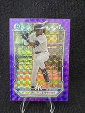 Juan Torres 2026 Bowman Chrome 1st Purple Geometric Refractor /250 Yankees