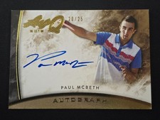 Paul McBeth 2015 Leaf Q  20/25  Gold Match Worn Shirt Trading Card Disc Golf