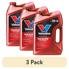 (3 pack) Valvoline MaxLife High Mileage 10W-40 Synthetic Blend Motor Oil 5 Quart 54.36 per gallon