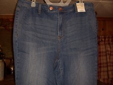 TERRA AND SKY WOMENS PLUS HIGH RISE FLARE LEG STRETCH JEANS SIZE 16W CASUAL PANT