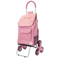 Stair Climber Trolley Dolly with Backpack Straps, Shopping cart Grocery Folda...