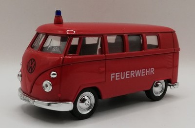 Modellauto VW Bus T1 - Feuerwehr von Welly M 1:43 (0449)