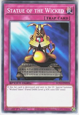 Statue of the Wicked SGX1END18 Speed Duel GX Duel Academy Box Yu-Gi-Oh 1st ED NM