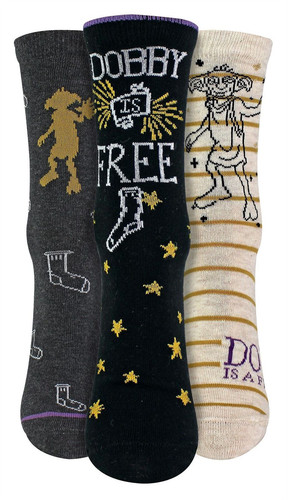 3 Paar Multipack Damen Dobby | Neuheit Harry Potter Socken | Harry Potter Geschenke - Bild 1 von 3