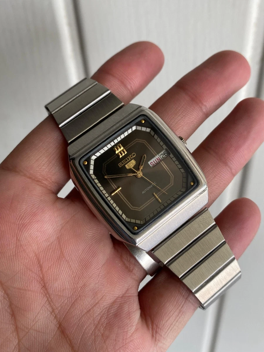 SEIKO セイコー 5 オートマチック　デイデイト　スクエア　4D2048 Seiko 5 Mechanical (Automatic) Square Wristwatches for sale - eBay