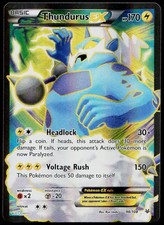 Thundurus EX 98/108 Rare Ultra Roaring Skies Pokemon Near Mint