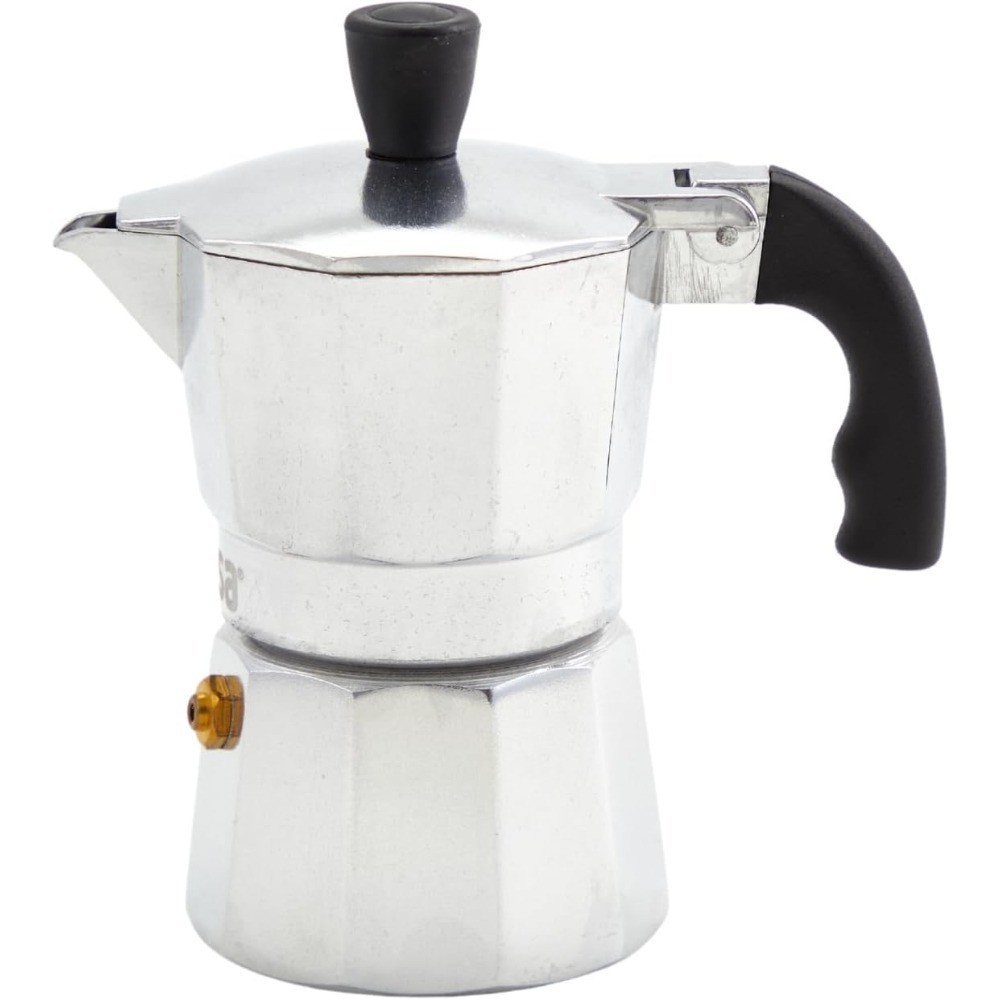 1 Cup Aluminum Moka Pot Italian Coffee Percolator Silver