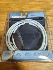 Y-LINK Cavo di linea subwoofer 2,0 m, stereo Y-splitter, mai usato, per KEF KC62