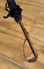 Vintage Italian Umbrella Blue ABC