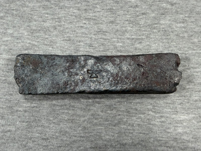 SUDRI Dark Iron Bloom Bar B, Authentic Wrought Iron Bar, Rough Consolidated Bar